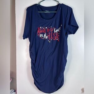 Maternity 4th of July red white blue tshirt